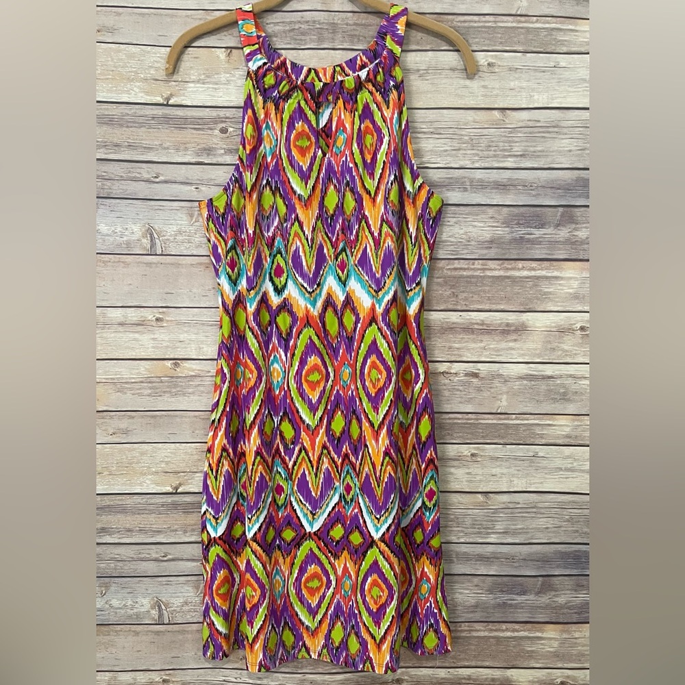 Jude Connally Size Medium Lisa Keyhole Shift Dress